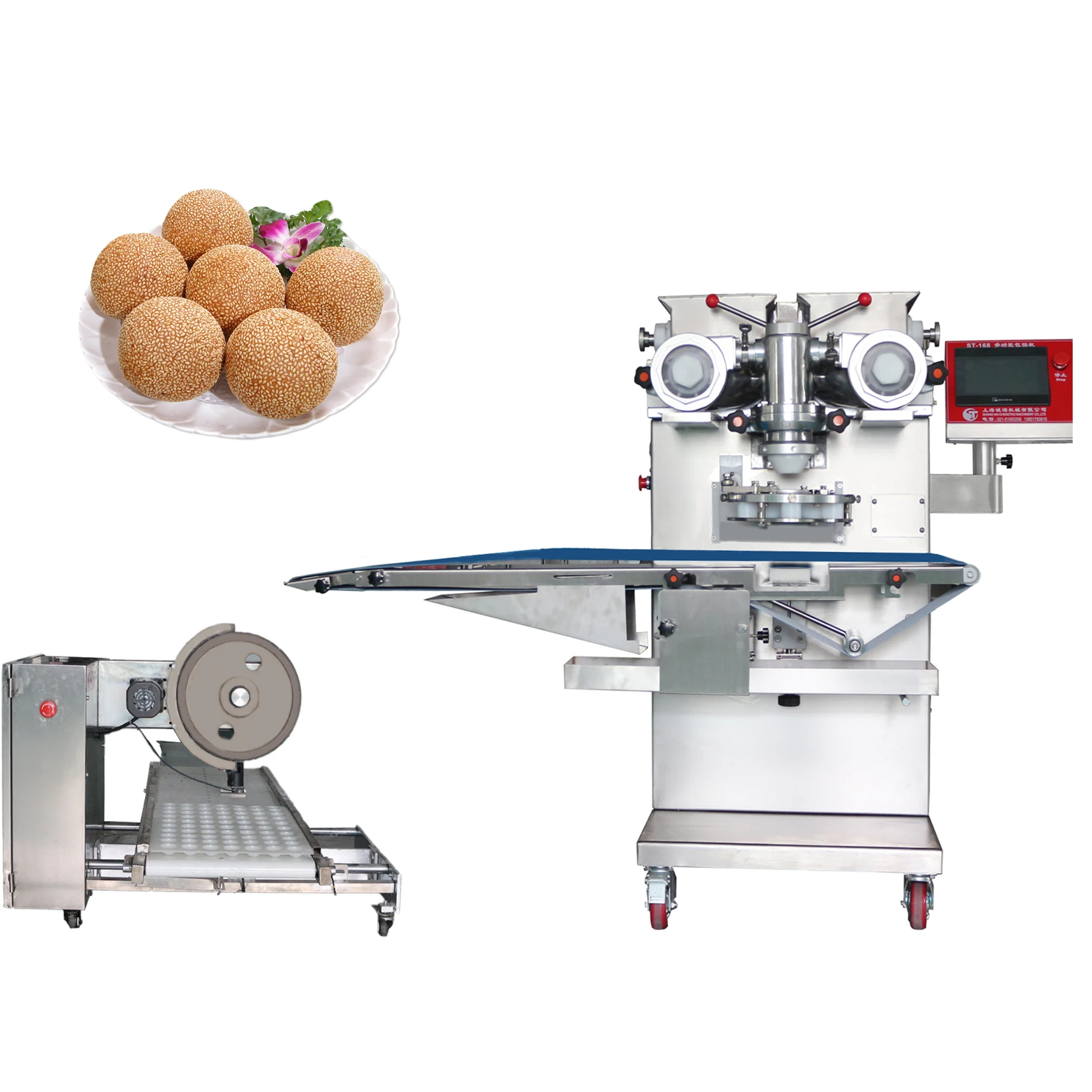 Encrusting Machine for Meatballs Industrial Baking Equipment for Home and Restaurant Use Large Scale Automated