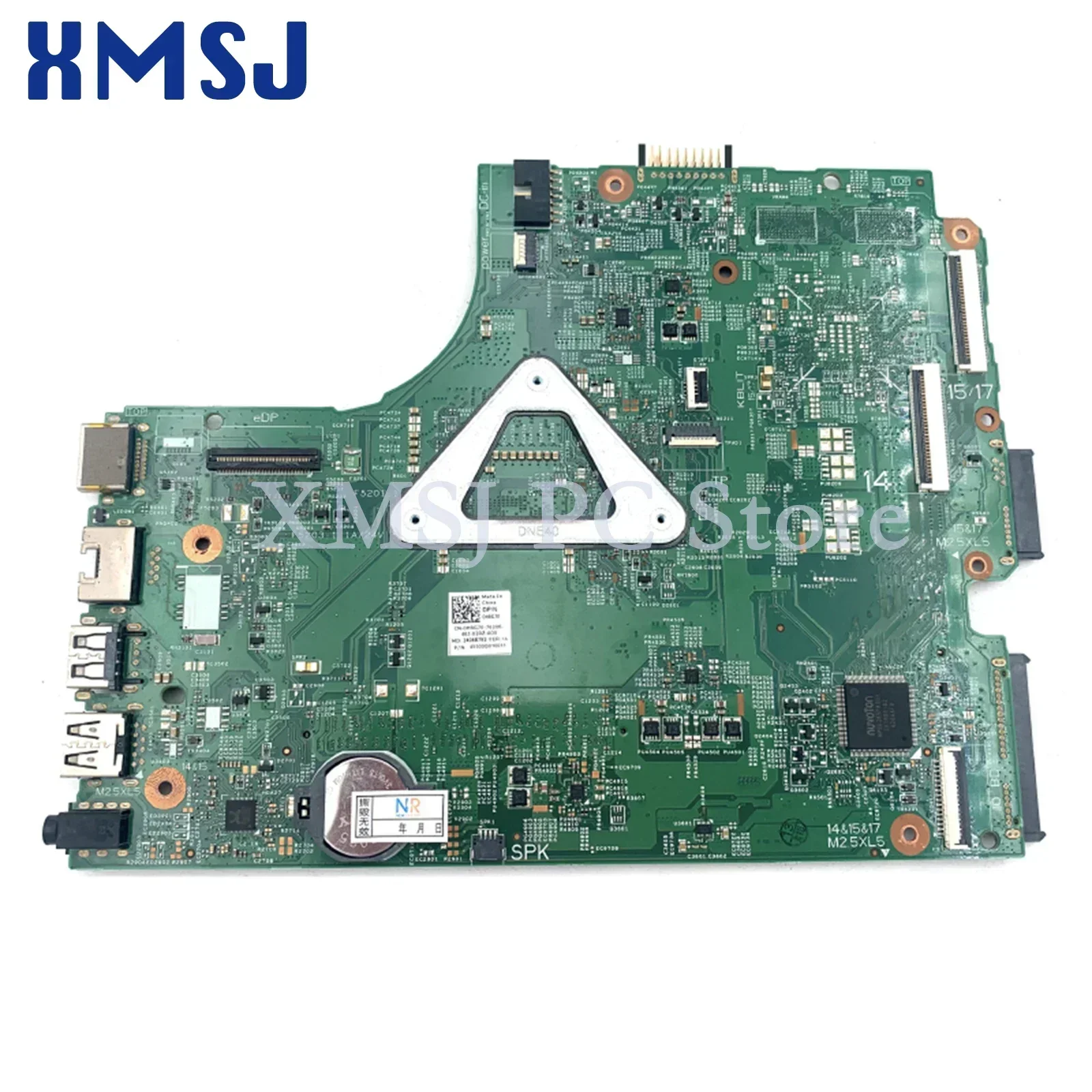 XMSJ For DELL 3542 Laptop Motherboard  13269-1 0HRG70 CN-0HRG70 Intel Celeron 2957U CPU 1.4Ghz CPU HRG70 100% Tested