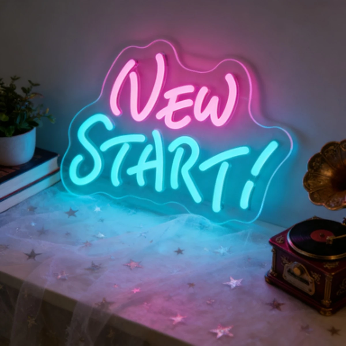 new-start-ネオンサイン-led-ウォールアート-寝室-書斎-オフィス装飾用-感動的なモチベーションを高める引用句ライト-ホームデコレーションギフト