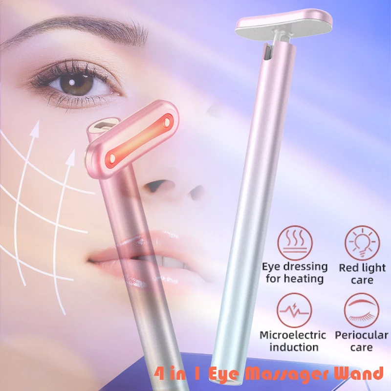 

EMS Facial Massager Microcurrent Red Ligh Facial Fade Eye Line Magic Dark Circle Wand Therapy Infrared Beauty Skin Care Device