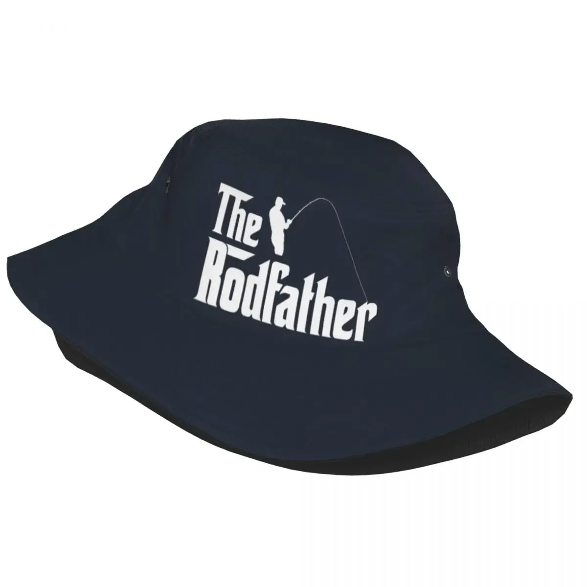 Custom The Rodfather Fishing Bucket Hat For Men Women Print Summer Travel Beach Fisherman Cap