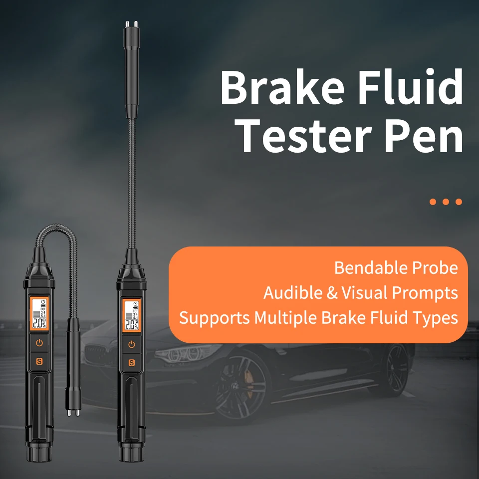 

Aicevoos AS-NC Digital Brake Fluid Tester Auto Car Brake Liquid Detector for DOT3/DOT4/DOT5.1 Accurate Brake Oil Testing Pen
