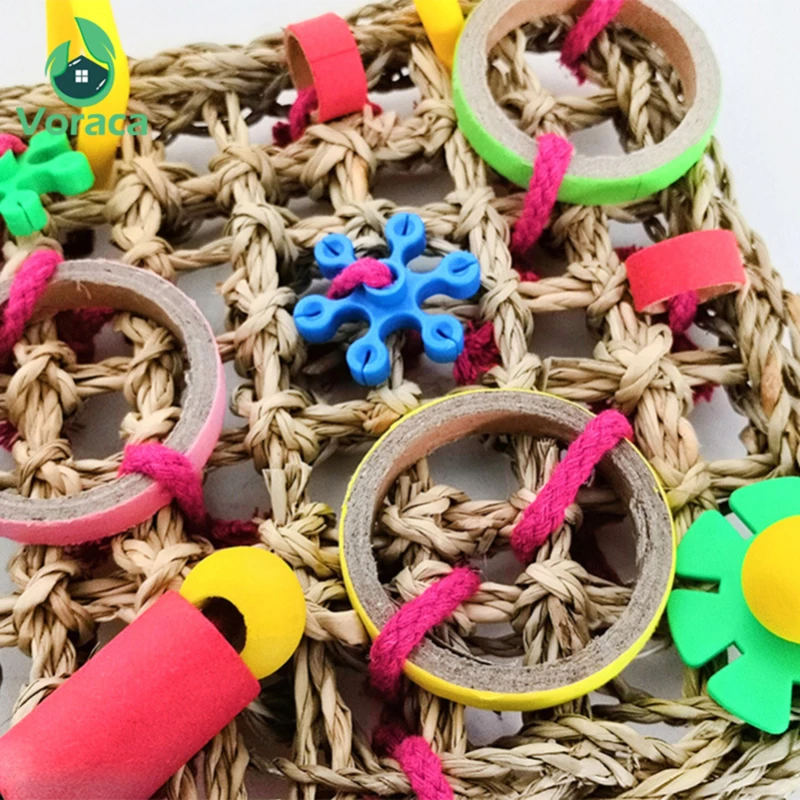 Colorful Parrot Hanging Toy - Chewing, Training & Swinging 4