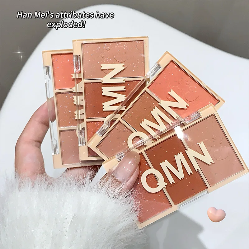 

Strolling Star Blush Tray Natural Nude Milk Tea Powder delicate easy color Matte Glitter blush tray