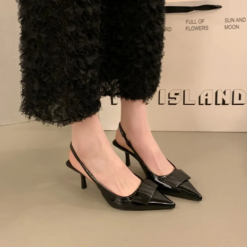 Sandals Women Elegant Shallow Mid Heels Fashion Pumps Spring 2026 Trend Designer Dress Party Lady
