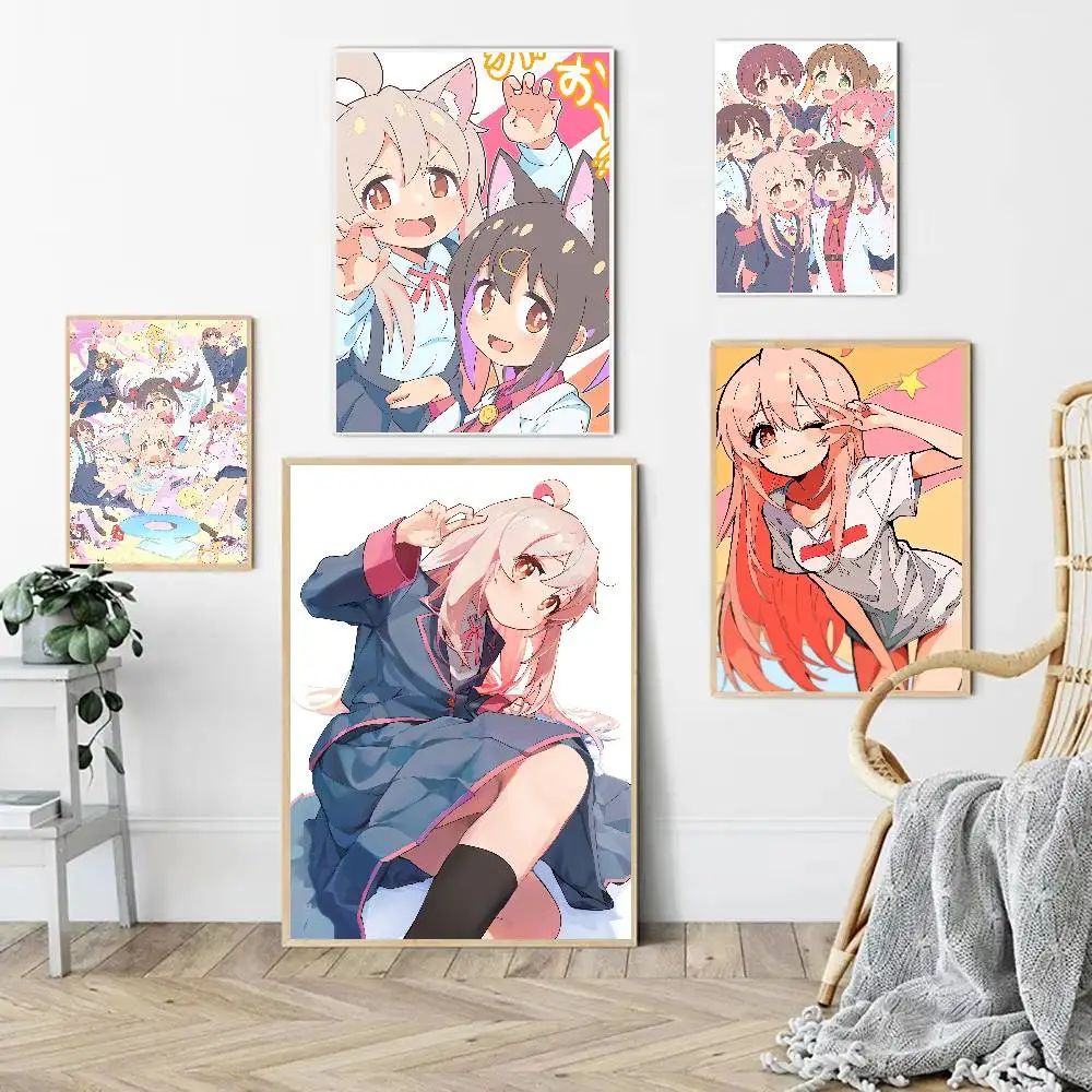 Anime Onimai Cartoon Anime Poster Watercolor Art Kids Room Decoration Wall Hanging Painting Kids Gift