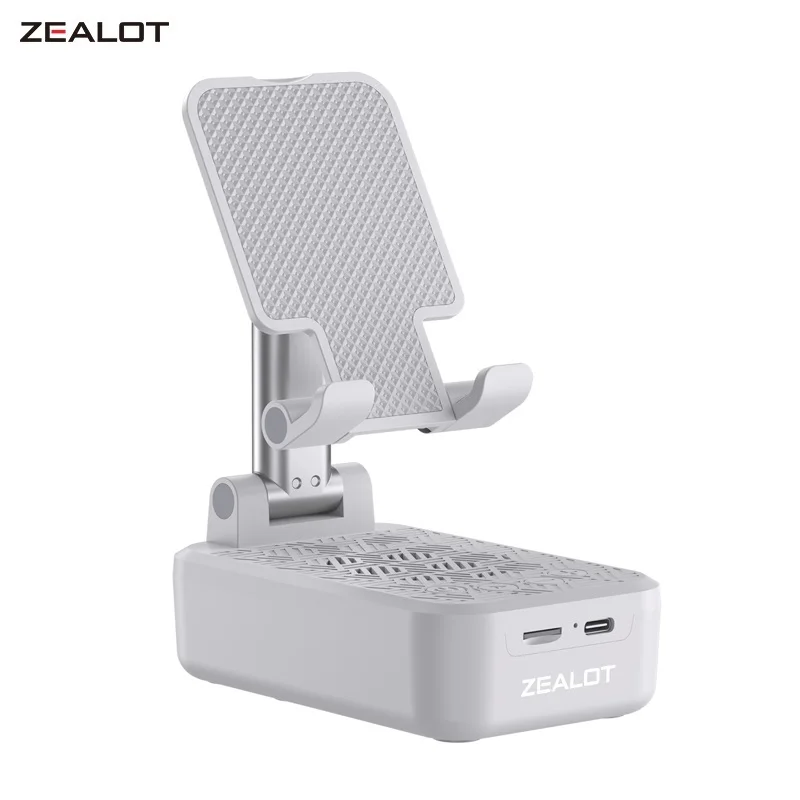 

ZEALOT Z7 Cell Phone Stand with Wireless Bluetooth Speaker Compatible Anti-Slip Design Phone Stand with HD Surround Sound