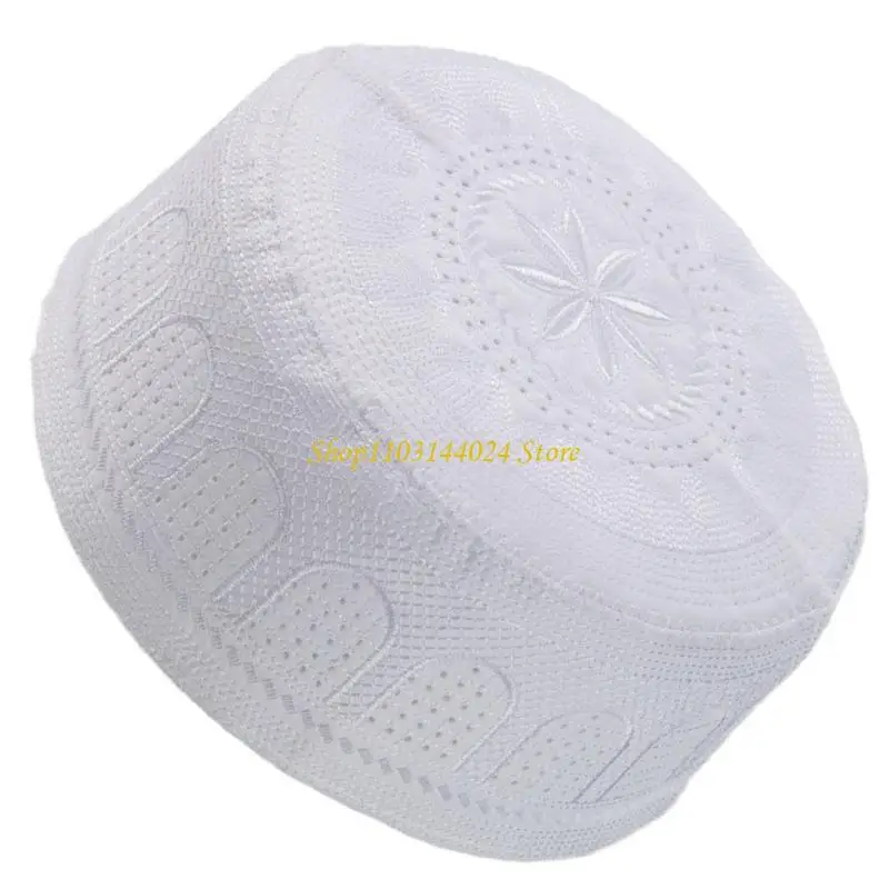 N5KE Comfortable Religious Hat Winter Warm Hat Portable Prayer Unisex Knitted Hat