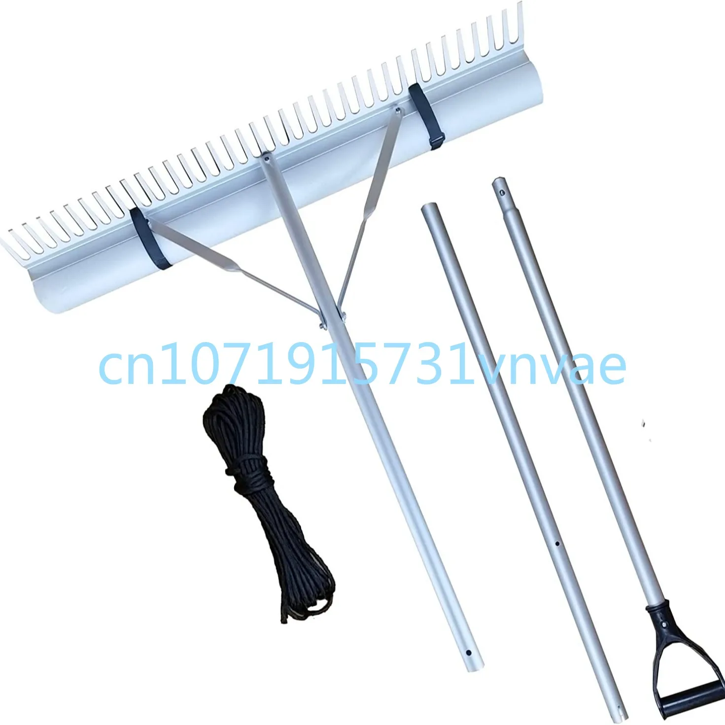 37 Teeth High Quality Aluminum Rake Lawn Rake Leaf Lake Rake with Foam Rope