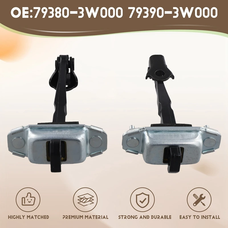 Front Left & Right Door Check Arm Stop Hinge Strap 79380-3W000 Fit For Kia Sportage MK3 2011-2015 2016 79390-3W000