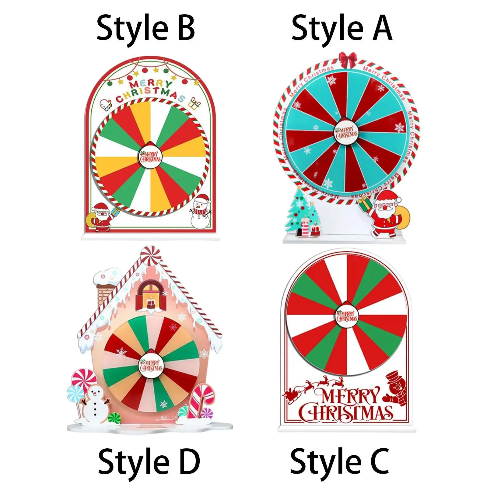 Prize Turntable Prize Turntable Props Interactive Learning Game Roulette Wheel Tabletop Fortune Wheel for Xmas Party