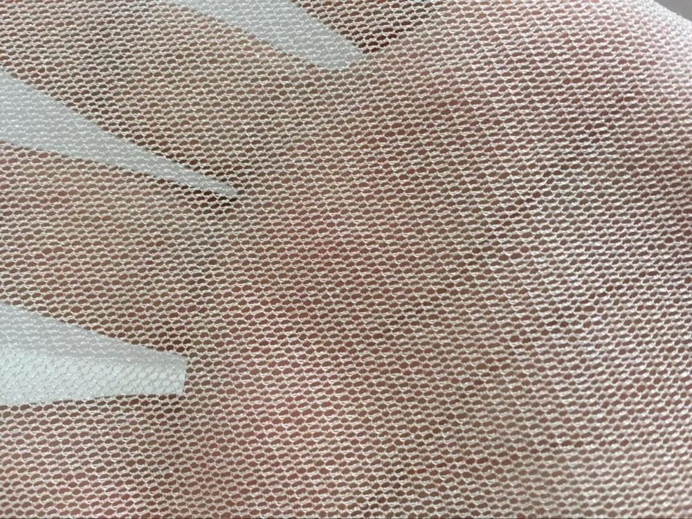 10Yards Howmay 100% pure silk tulle knitted fabric 30gsm 135cm white transparent soft for wedding dress