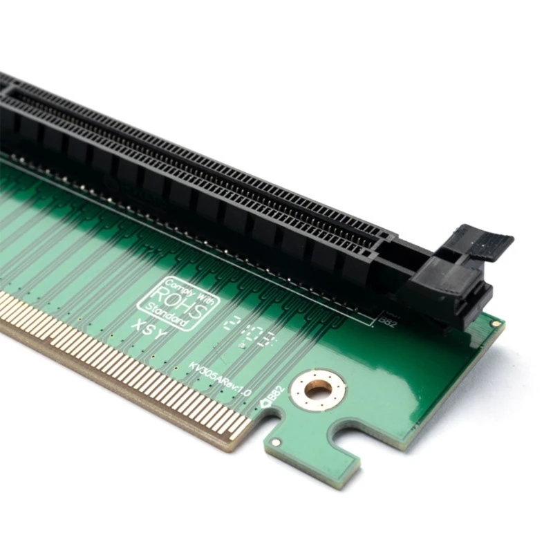 สายต่อขยายแบบมีความยืดหยุ่นสำหรับ16X PCIe ใช้ต่อขยายแบบ GPU ตัวผู้กับตัวเมียเพื่อประหยัดพื้นที่สร้างการยืดต่ำแบบ ° 90โปรไฟล์