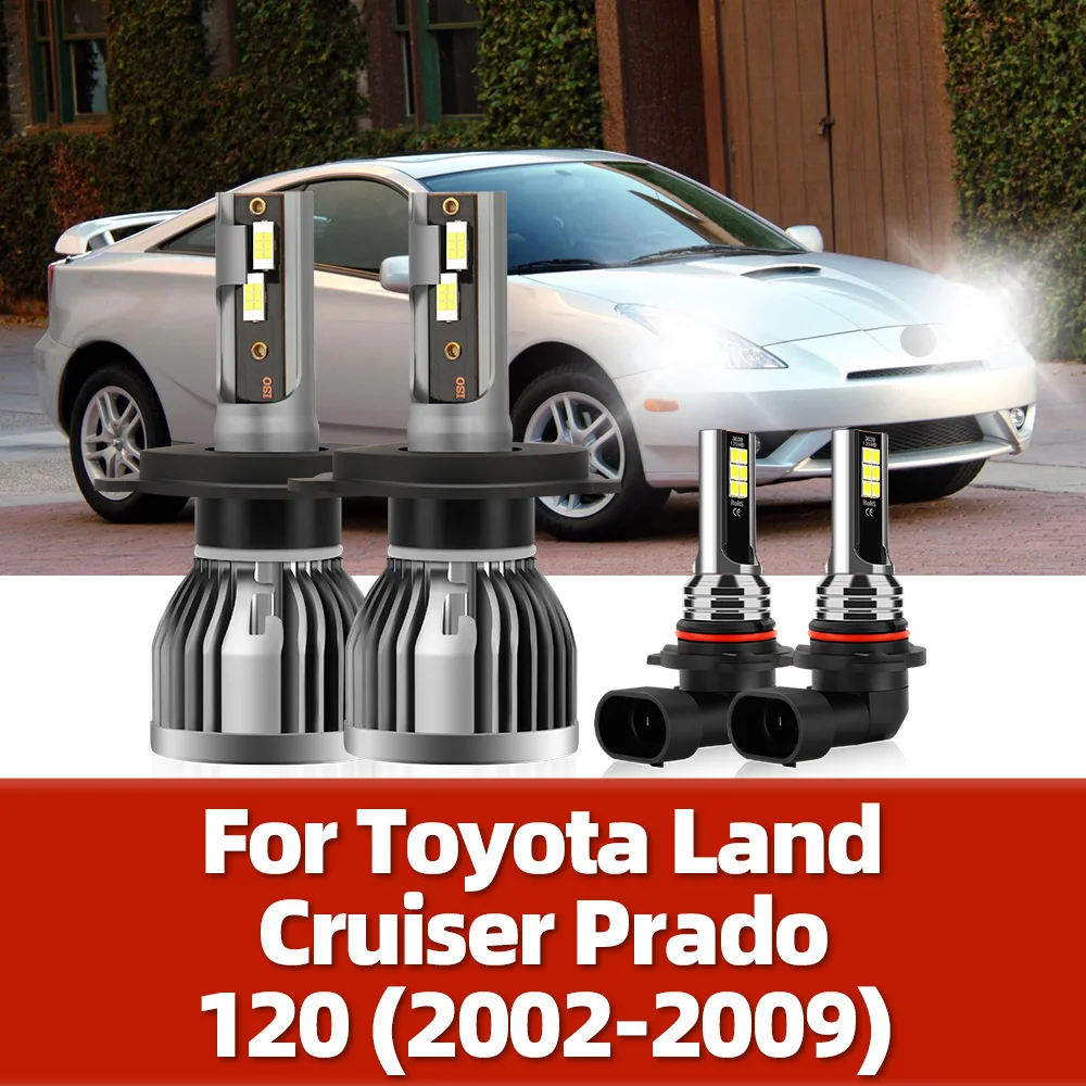 Led Car Headlight Bulbs 110W High Power CSP Turbo Lamp For Toyota Land Cruiser Prado 120 2002 2003 2004 2005 2006 2007 2008 2009