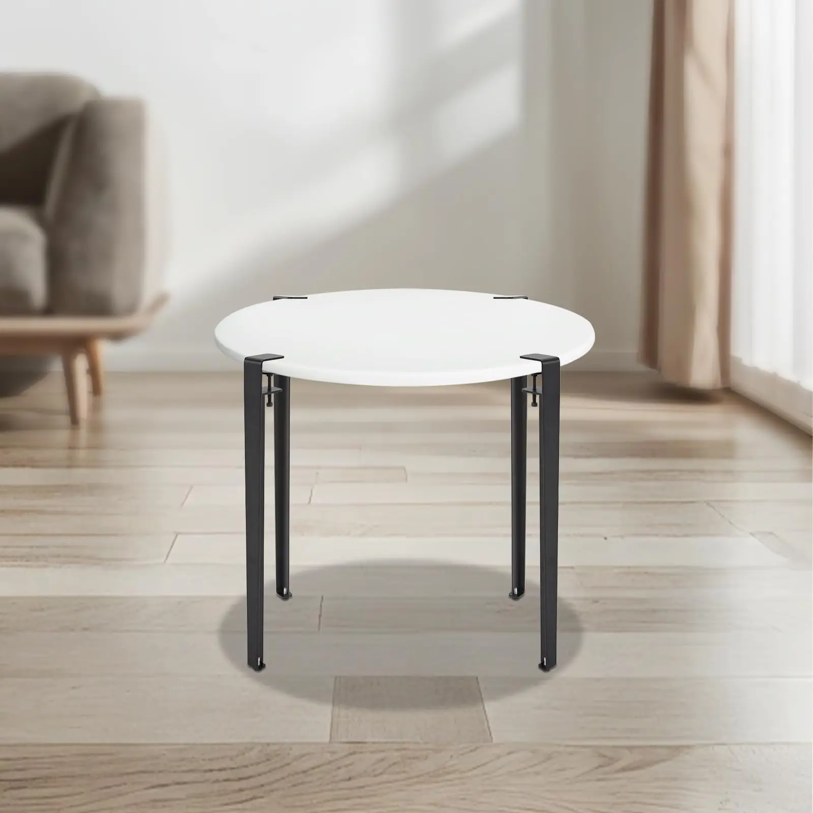 Dyrabrest 4 個テーブル脚 28 インチデスク脚調節可能な F 字型サポートフィート高耐久交換脚調節可能なクランプ & Fo