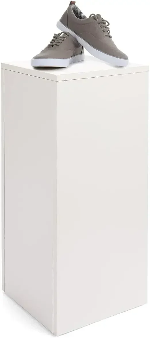 , Gallery Display Column, Laminated Particle Board and Melamine Construction – White Laminate Finish (WDCUBEWHT2)
