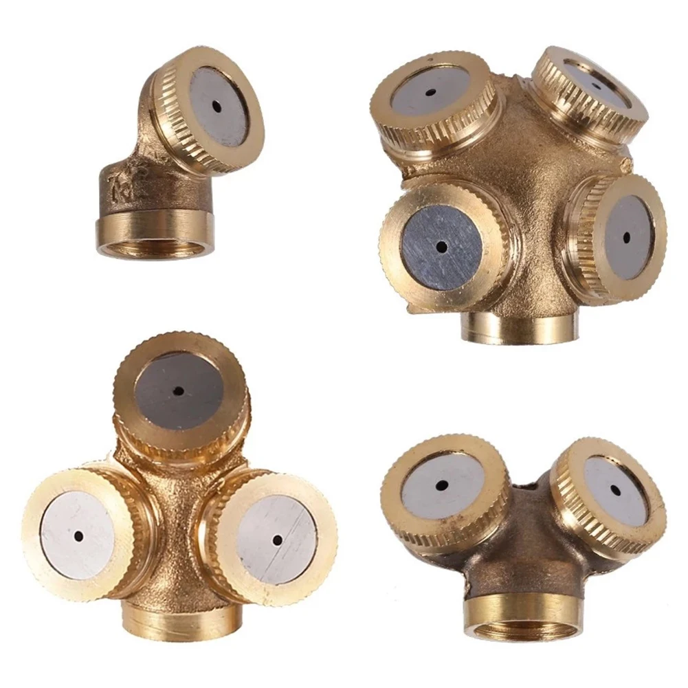 

1/2/3/4 отверстия для сельскохозяйственного орошения, латунный спринклер, распылительная насадка для запотевания, садовые спринклеры, фитинг для орошения, детали оборудования