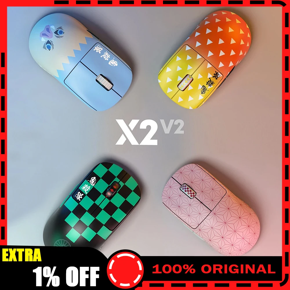 

Pulsar Demon Slayer X2V2 X2V2Mini X2H X2A Mouse Dual Mode Wireless Mouse Support 4000Hz Paw3395 Gaming Mice PC Accessories