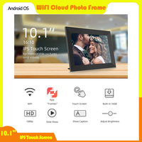 New 10-inch HD electronic photo frame frameo pre-installed authorization WIFI digital photo frame IPS touch screen holiday gift