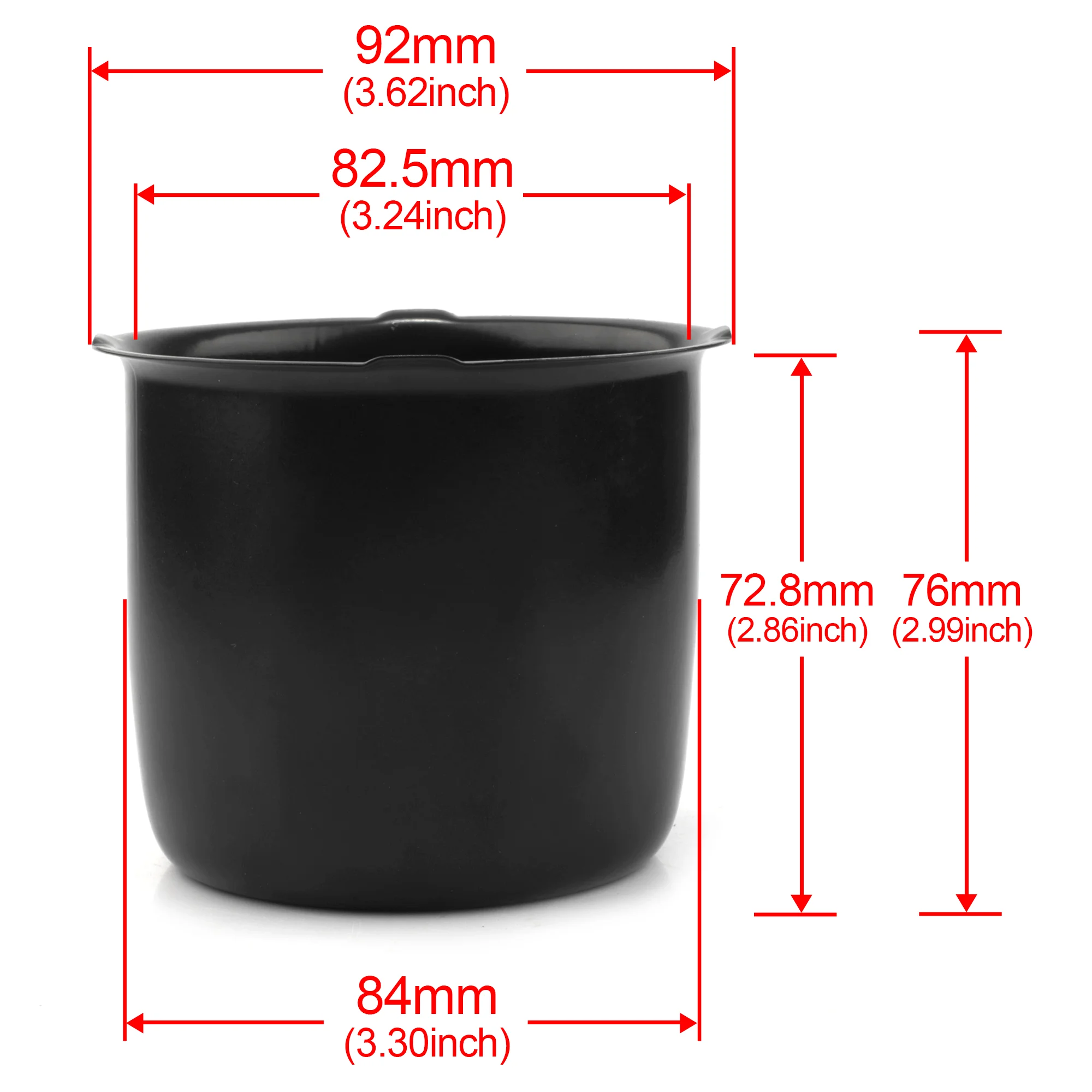 CFPerformance 2/4 Stück 84mm (3,31") Durchsteck-Radnabenkappen Anhängernabenkappen für Felgen LKW Auto Durchsteck-Stahlkappen aus Kohlenstoffstahl – Detail 3