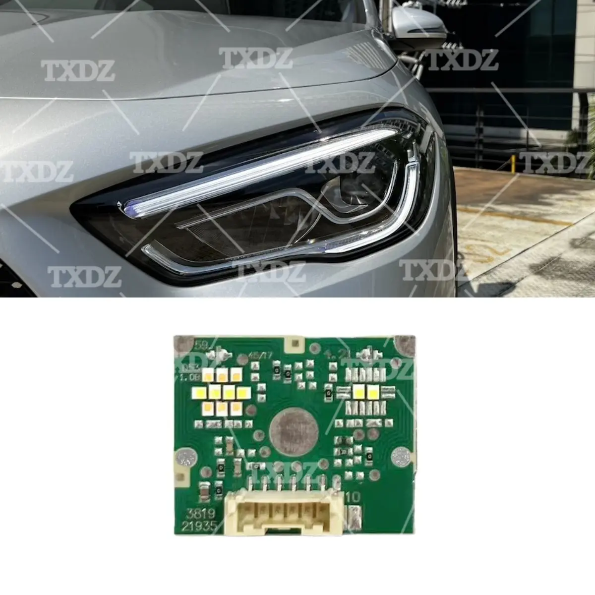 

White Daytime Running Light DRL LED Board For 2021-2023 Mercedes H247 GLA-Class GLA180 GLA200 220 250 35 GLA45 AMG Headlight