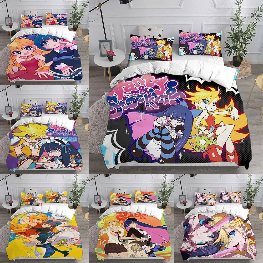 

Panty & Stocking with Garterbelt Bedding Sets Comforter Duvet Cover Pillow Case 2-3 Pieces Sets Teenagers Children's Gifts