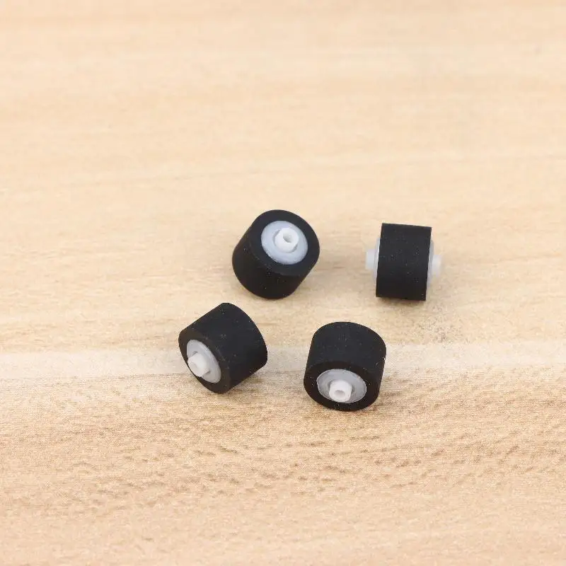 【F】2Pcs 7x5.5x4.5x1.2mm Walkman Tape Drives Pinch Roller Tape Recorder Cassette Player Press Rubber Belt Wheel Pulley