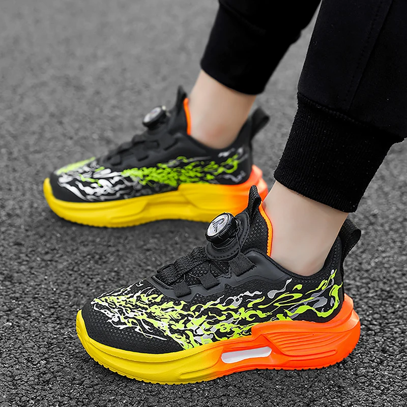 

Children's Sports Shoes 2025 Fashion Breathable Anti-Slip School Running Tennis Casual Flat Sneakers for Kids
