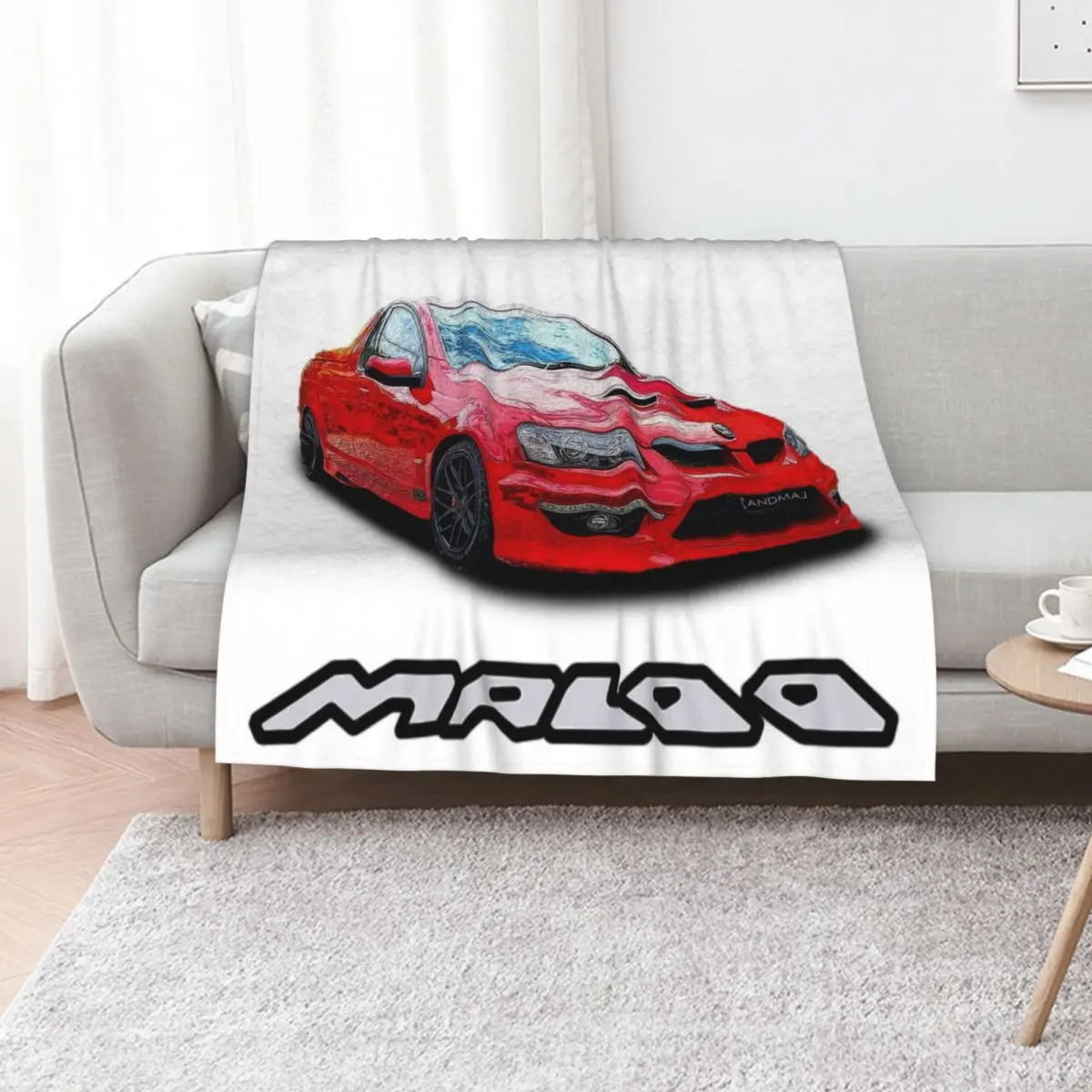 Sting Red VE HSV Maloo Throw Blanket Soft Beds Heavy Hairys Luxury Designer Camping Plush Blankets