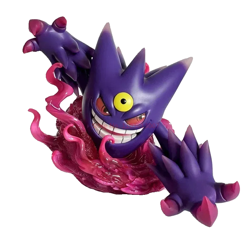 Nowy Pokemon Gengar figurka prawdziwe nowe miasteczko Geng Pokemon świecący model figurka dekoracyjna na prezenty urodzinowe dla dzieci lalka