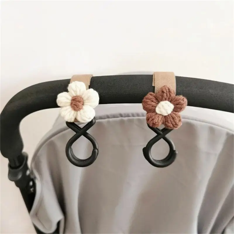 

Q22D Flower Charm Baby Stroller Hook Pram Accessories Magical Sticker Cart Organiser