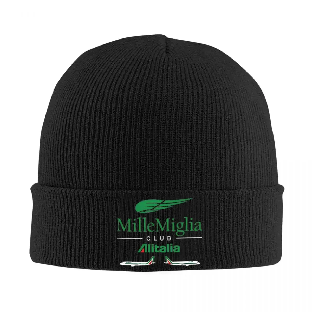 Alitalia Mille Miglia Knit Hat Beanie Autumn Winter Hats Warm Hip-hop Cap Men Women