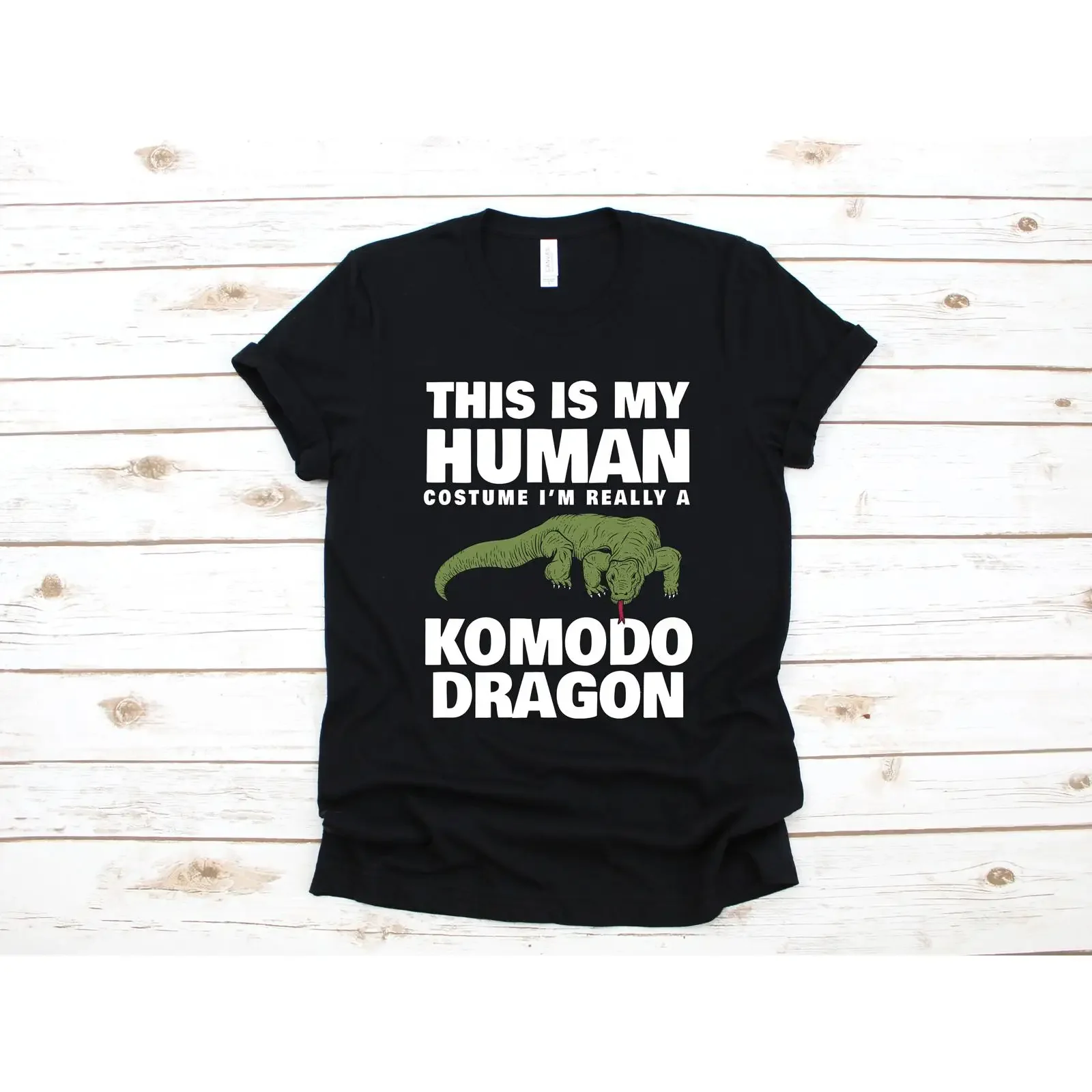 This Is My Human Costume I'm Really A Komodo Dragon Funny T Shirt Lover Halloween Apparel vintage Washed Comfortable Versatile
