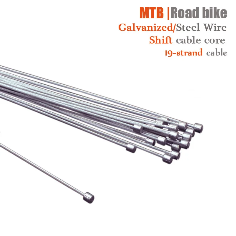10 pcs 2050mm Universal Galvanized Steel Cable Bicycle Shift & Derailleur Cable Core Bike Common Inner Cable Grinding Part