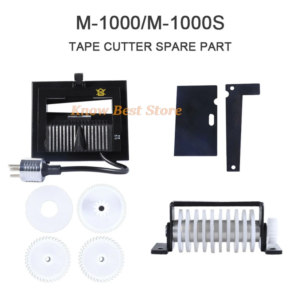 M-1000 Automatic Tape Cutting Machine Blade Rubber Wheel M1000S/M1000 Tape Dispenser Spare Part,1pcs price