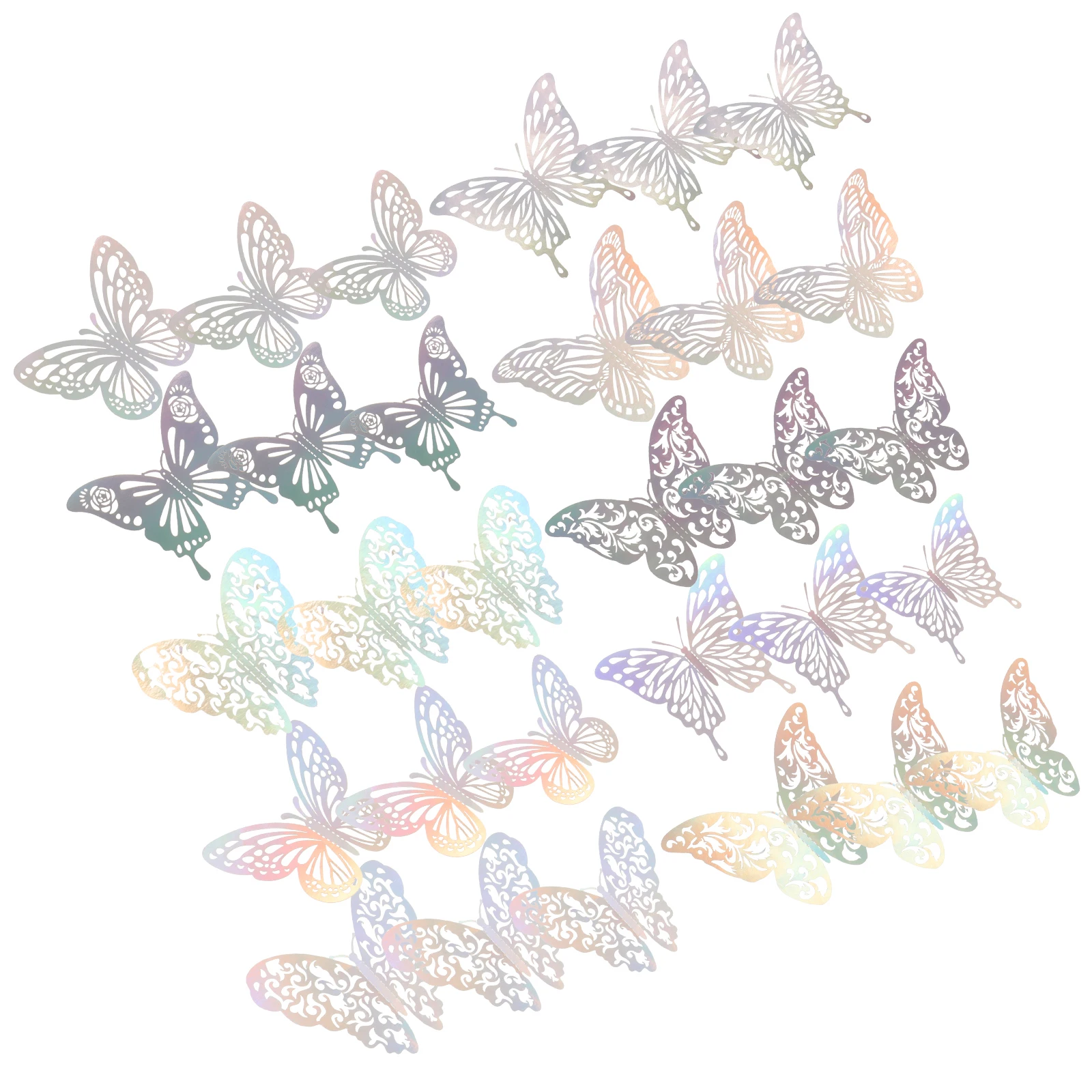 

72 Pcs Sticker Butterfly Stickers Home Decor Wall Diy Three-dimensional Nursery