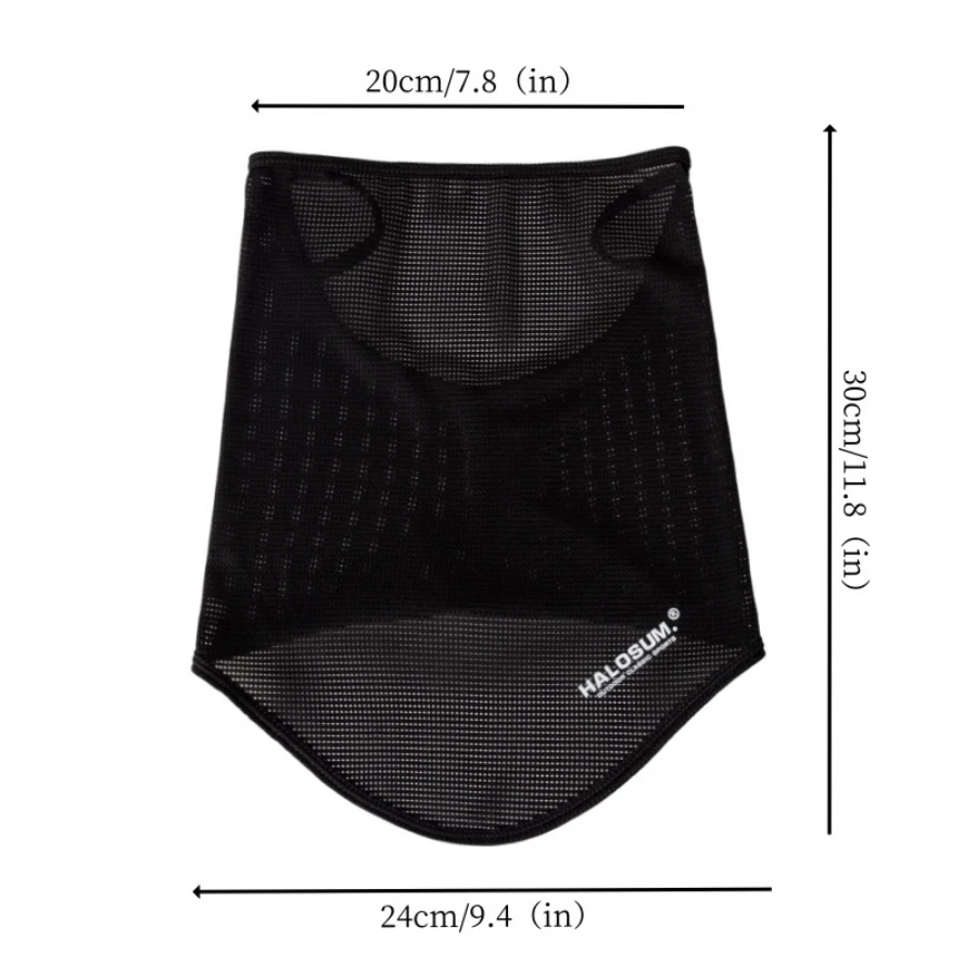 قناع دراجة قابل للتنفس يوميًا مقاوم للرياح والغبار بلون سادة للدراجات النارية وشاح من الحرير الجليدي بالاكلافا للصيف