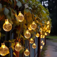 LED String Light Solar Fairy Lights 5m 20LED Warm Light Waterproof Outdoor Garden Wedding Decoration Christmas Lamp 5