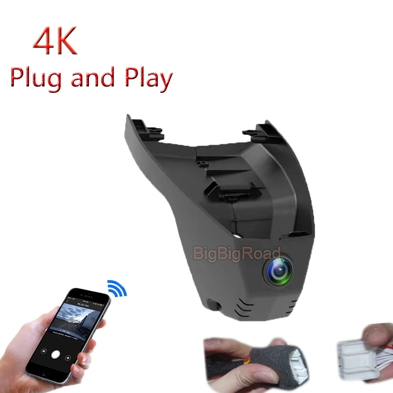 

4K Plug And Play For Peugeot 4008 5008 360THP 400THP 508L 2021 2022 Car Video Recorder Wifi DVR Dash Camera Black Box Wide Angle