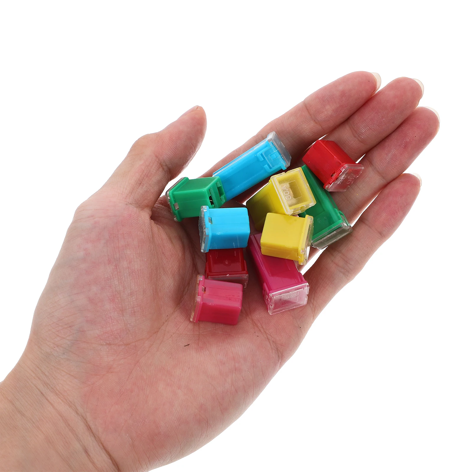 

20pcs Fuse Ribbon Plastic Box Long Short Connect Fuses 20 60A Car Safety Kits Mini Automotive Circuit Protection Easy Install