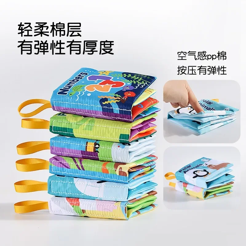 Baby Cloth Books Intelligence Development Soft Learning Cognize Reading Books Early Educational Toys Readings for Babies