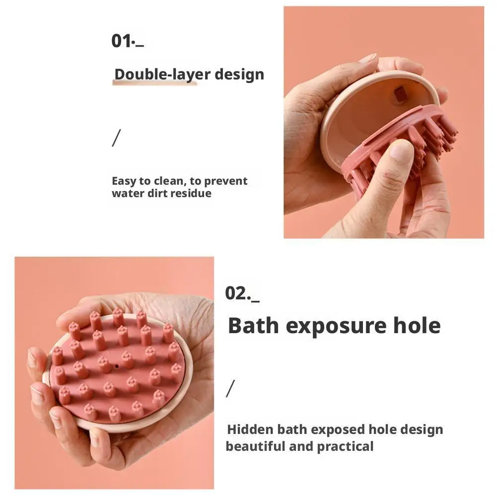 Многофункциональная ручная массажная щетка для головы, массажная щетка для тела, головы, расческа для чистки волос, массажер для головы, 4 цвета, новинка