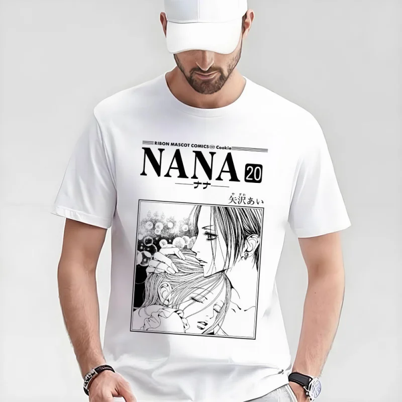 

Nana Osaki 0330 The Black Stones Punk Band Manga Gift T shirt Large size Tops Anime Girl Graphic Print Y2k Clothes Cartoon Tee