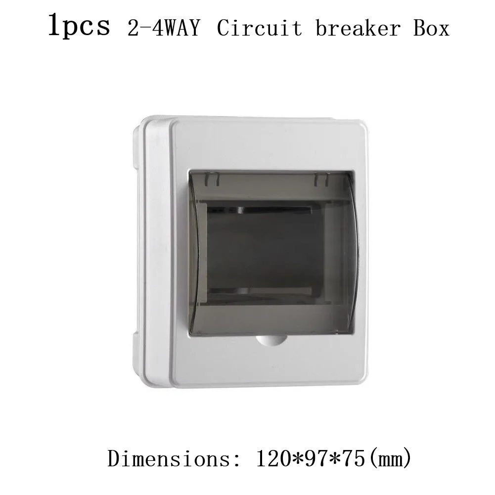 Indoor Electrical Distribution Enclosure 2 Way Or 4 Way MCB Compatible ABS Junction Box For Home Wiring Applications