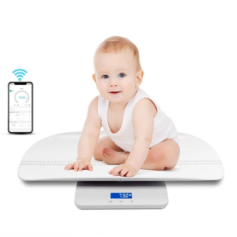 Foldable White Measuring Baby Electronic Weighing Digital Baby Scale