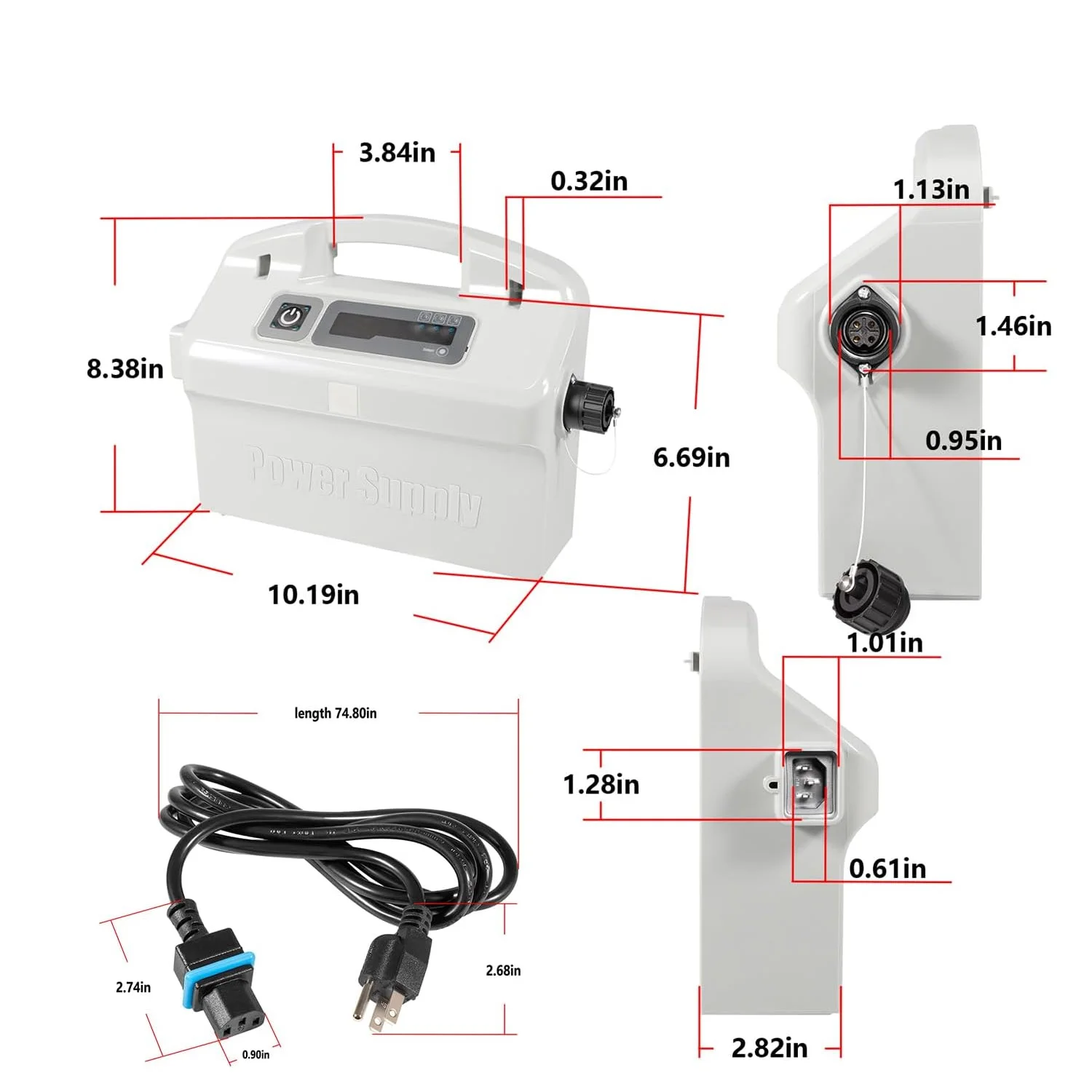 9995672-US-ASSY Advanced Power Supply 180W with Weekly Timer for Dolphin Pool Cleaners - Power Cord to Robot Included