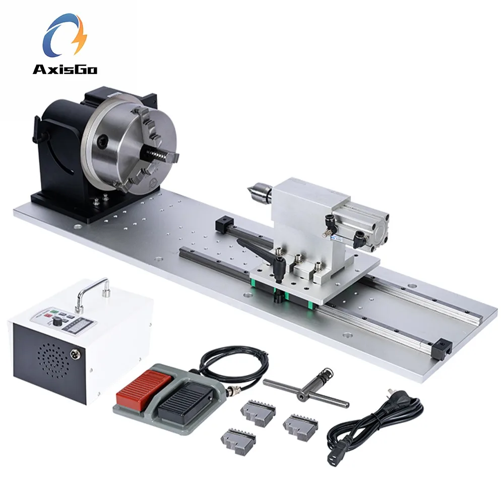 

Laser Welding Automatic CNC Indexing Rotary Table Positioner with Pneumatic Tailstock for Flange Welding