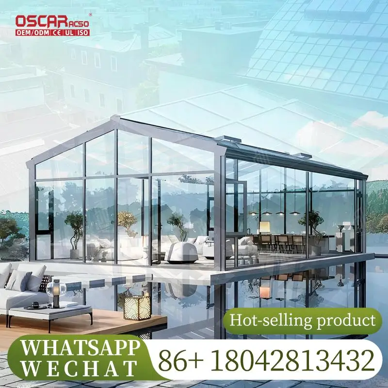 

Крошечный дом, солнечная комната, стеклянные апельсины, сверхмощная традиционная солнечная комната для ресторана, офиса, патио, солнечной комнаты