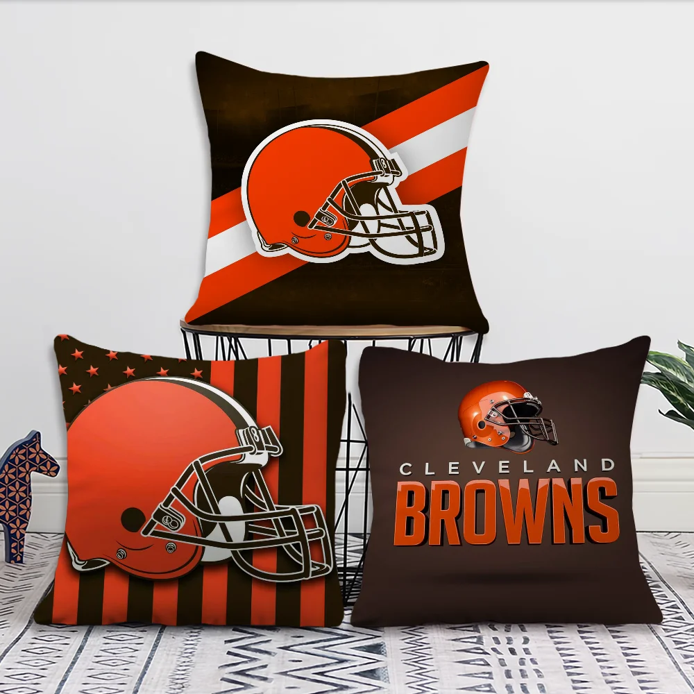 Football C-Cleveland B-Browns Decoration Room Home Sofa living Office Car Nordic Simplicity Pillow Cover