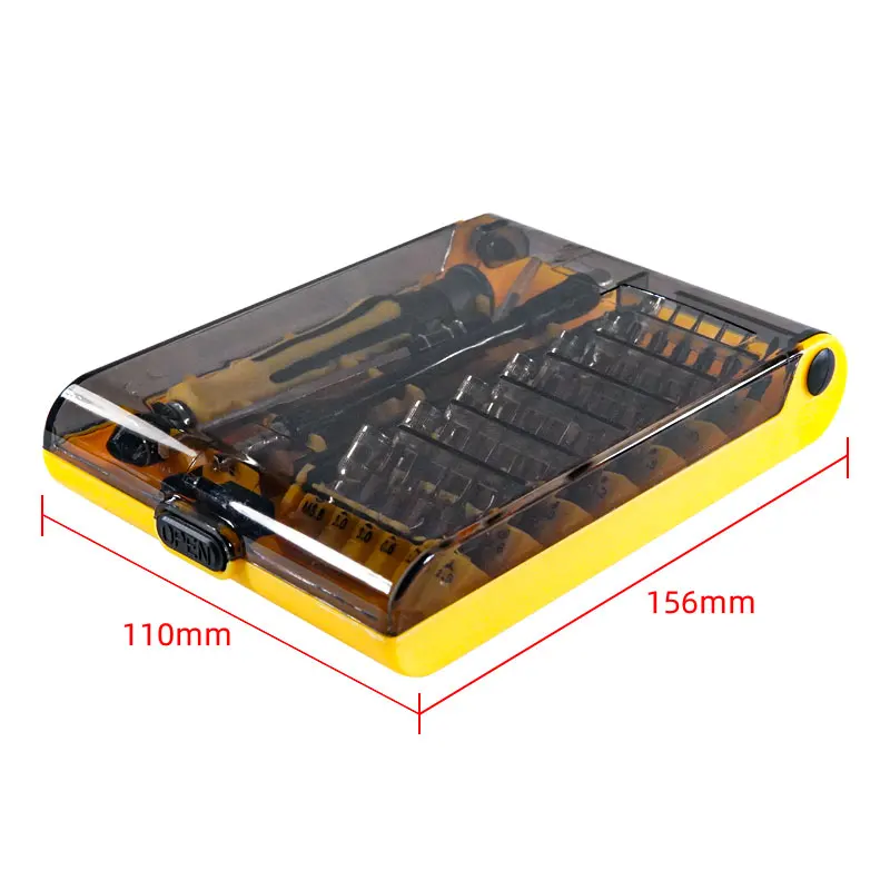 SEQURE 46 In 1 Multifunctional S2 Bit Screwdriver Combination Household Portable Cross Magnetic Screwdriver Set Maintenance Tool